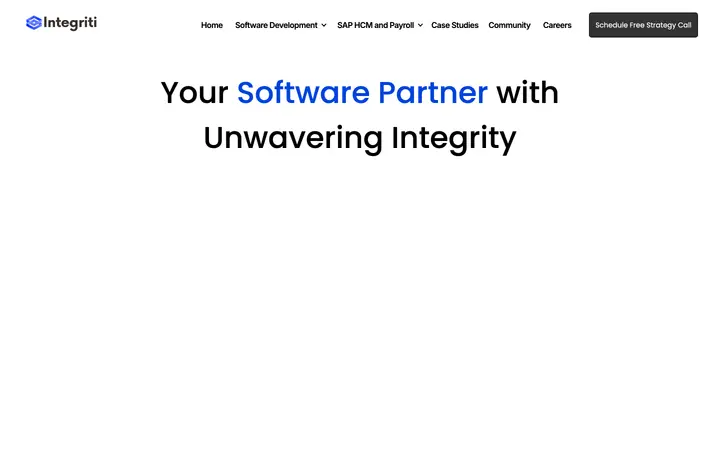 Integriti — Tech website