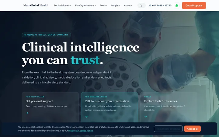 Meds Global Health — Medical Reference website