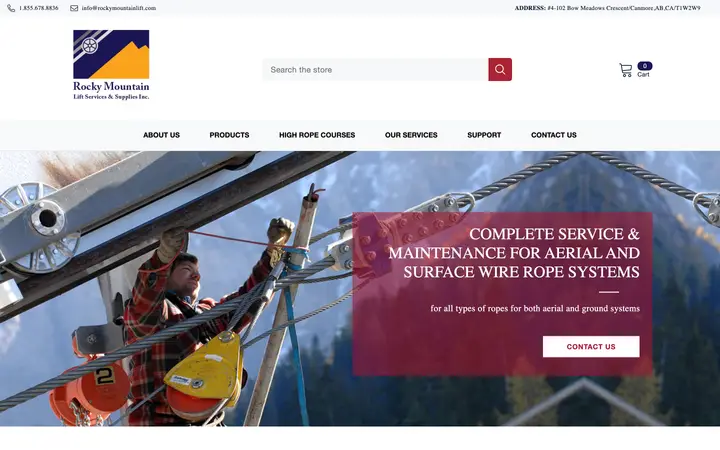 Rigging Specialties — Industrial website