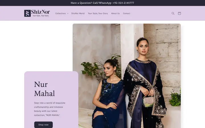 Shiznor Official — Fashion website