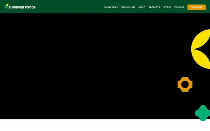 Sungiven Foods — Food Retail website