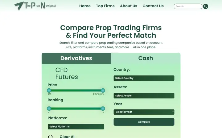 The Prop Navigator — Real Estate website