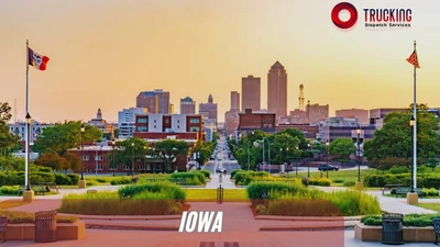 Iowa trucking coverage map